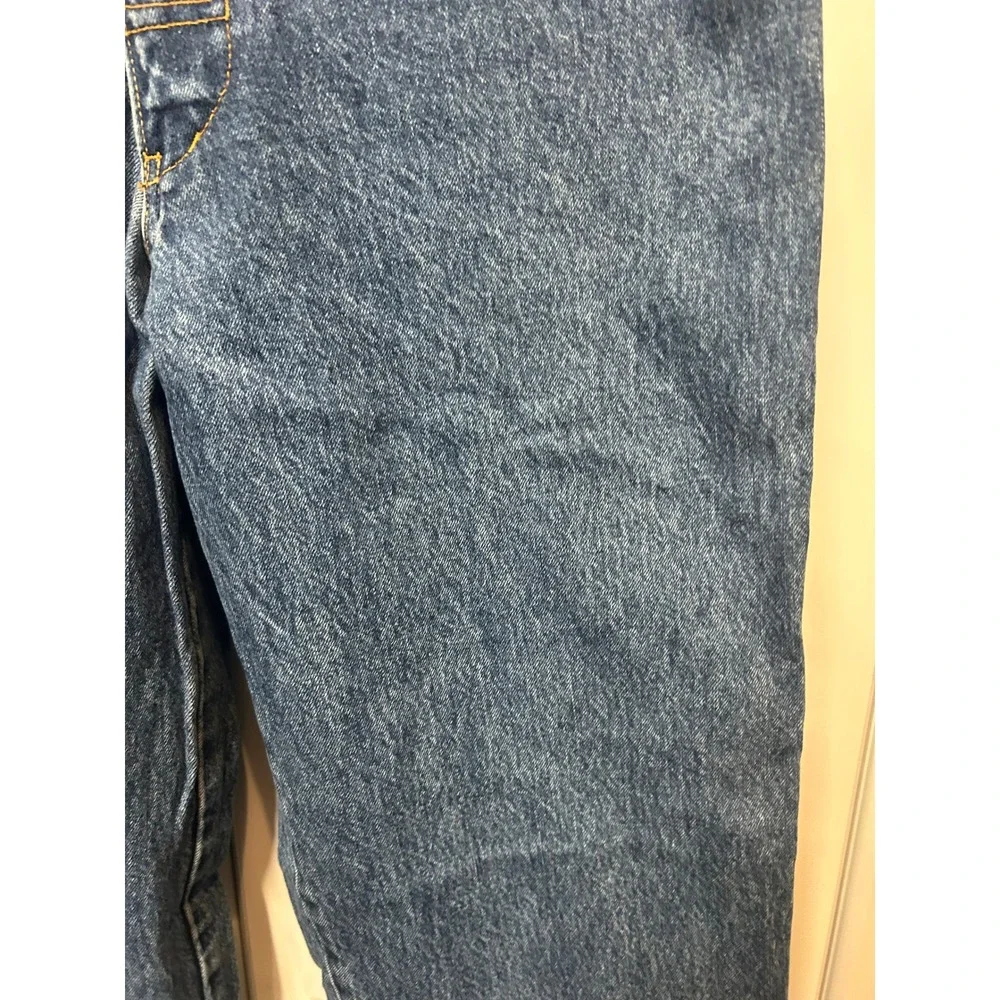 Vintage Edwin Jeans‎ Blue Denim High Waisted Straight Leg Rare Button Fly Medium